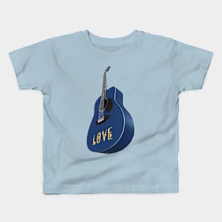 Blue Guitar – Music be the food of love Kids T-Shirt